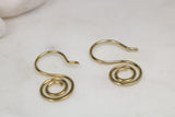 1970s Dangle Swirl Earrings 1970s Dangle Swirl Earrings