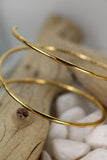 1970s Gold Spiral Bracelet & Upper Arm Cuff 1970s Gold Spiral Bracelet & Upper Arm Cuff
