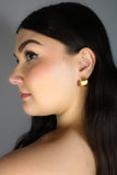 1970s Brushed Chubby Gold Hoops 1970s Brushed Chubby Gold Hoops