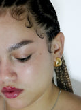 1970s Brushed Chubby Gold Hoops 1970s Brushed Chubby Gold Hoops