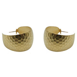 1970s Hammered Round Hoops Behold our 1970s Hammered Round Hoops, an authentic blast from the past! These earrings encapsulate the era's charm with their hammered design, reminiscent of the '70s fashion vibe. Embrace a timeless elegance fused with retro allure as these hoops effortlessly elevate any look.