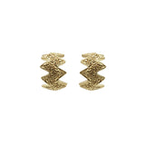 1970s Wavy Zig Zag Hoops 1970s Wavy ZigZag Hoops