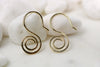 1970s Dangle Swirl Earrings