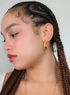 1970s Small Gold Polish Sleek Hoops