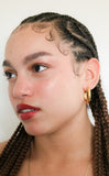 1970s Small Gold Polish Sleek Hoops