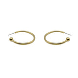 Micro Mini Gold Polish Barbell Earrings