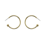 Micro Mini Gold Polish Barbell Earrings