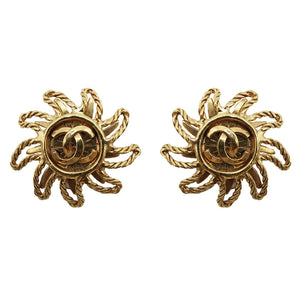 1990s Chanel Twirl Clip Earrings