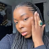 KJL Emerald & Pearl Cocktail Ring