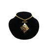 1990s Chanel Swirled Logo Pendant Necklace