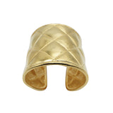 Vintage 1990s Chanel Quilted Cuff Bracelet