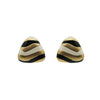 1990s Triangle Trifecta Clip Earrings