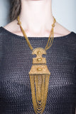 Vintage 1960s Cleopatra Fringe Pendant
