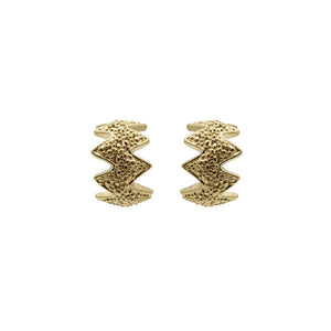 CHANEL CC Textured Gold Metal Stud Earrings For Sale at 1stDibs  chanel cc  earrings gold, orecchini chanel, black metal stud new world