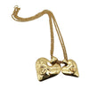 1990s Chanel Domed Heart Pendant Necklace
