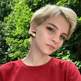 1990s Triangle Trifecta Clip Earrings